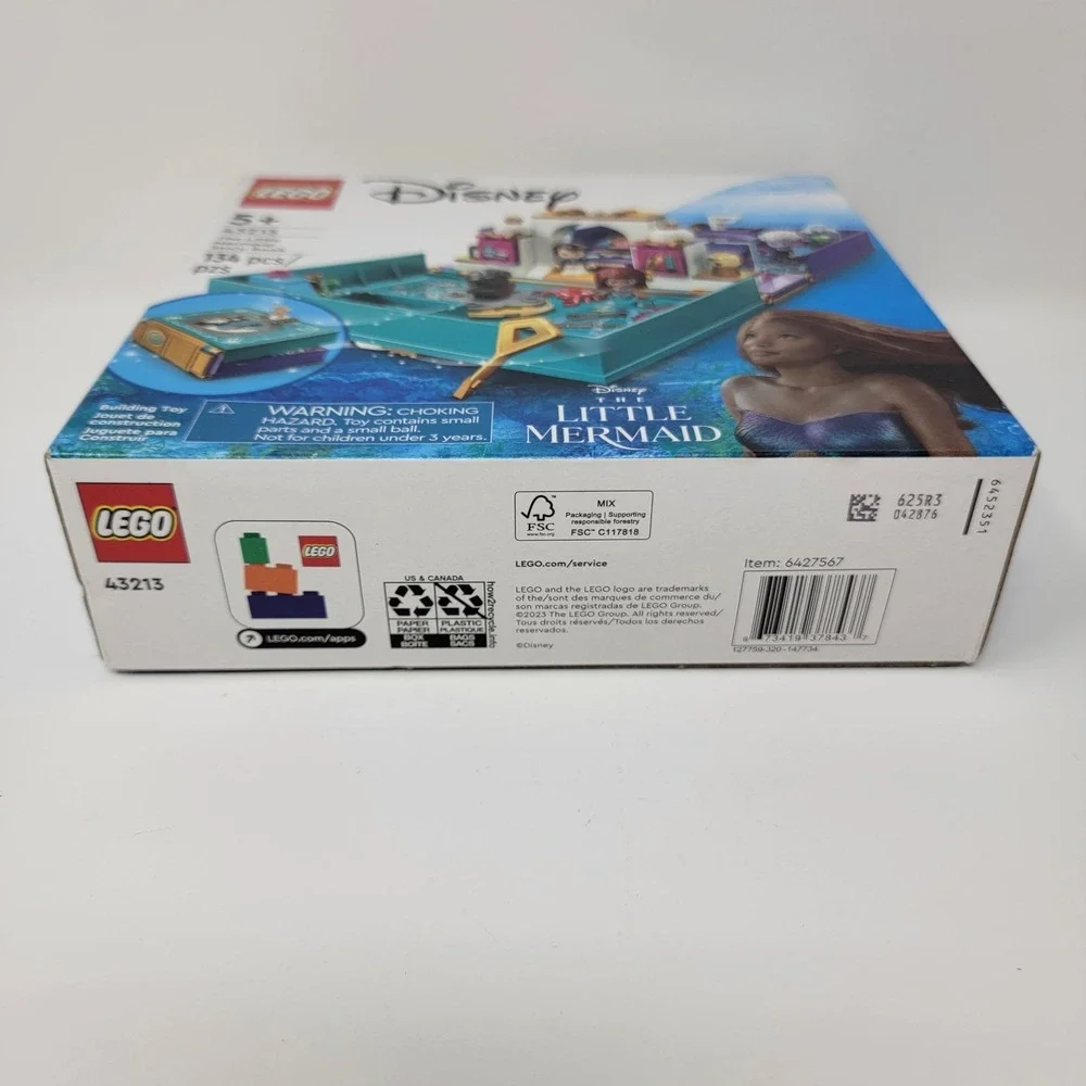 New! LEGO® Disney 43213 The Little Mermaid Ariel Story Book Building Set